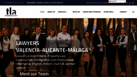 What Spanishsolicitors.com website looked like in 2020 (3 years ago)