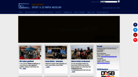 What Sportmuseum.de website looked like in 2020 (3 years ago)