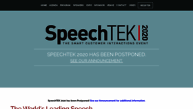 What Speechtek.com website looked like in 2020 (3 years ago)