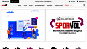 What Sporvol.com.tr website looked like in 2020 (3 years ago)