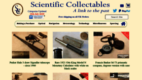 What Scientificcollectables.com website looked like in 2020 (3 years ago)