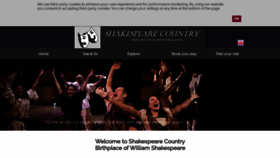 What Shakespeare-country.co.uk website looked like in 2020 (3 years ago)