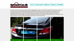 What Sponsorcar.dk website looked like in 2020 (3 years ago)