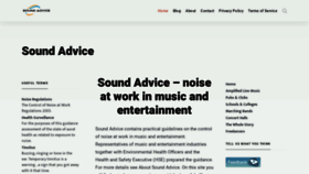 What Soundadvice.info website looked like in 2020 (3 years ago)