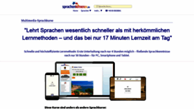 What Sprachenlernen24-kindersprachkurse.de website looked like in 2020 (3 years ago)