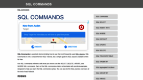 What Sqlcommands.net website looked like in 2020 (5 years ago)