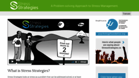 What Stressstrategies.ca website looked like in 2020 (3 years ago)