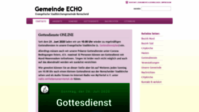 What Stadtkirchengemeinde.de website looked like in 2020 (3 years ago)