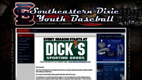 What Southeasterndixieyouth.com website looked like in 2020 (3 years ago)