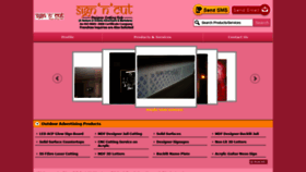 What Signandcut.com website looked like in 2020 (3 years ago)