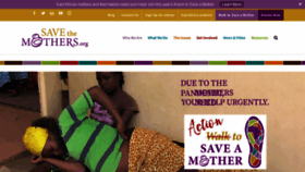 What Savethemothers.org website looked like in 2020 (3 years ago)