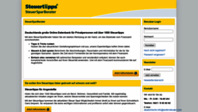 What Steuer-spar-berater.de website looked like in 2020 (3 years ago)
