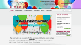 What Sonhosamedida.com website looked like in 2020 (3 years ago)