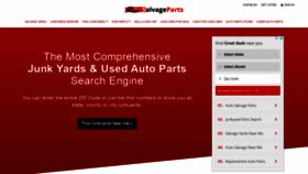 What Salvage-parts.com website looked like in 2020 (3 years ago)