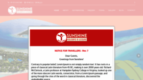 What Sunshineholidaysleisure.in website looked like in 2020 (3 years ago)