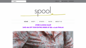 What Spoolfabricshop.com website looked like in 2020 (3 years ago)