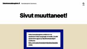 What Salonkansalaisopisto.fi website looked like in 2020 (3 years ago)