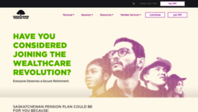 What Saskpension.com website looked like in 2020 (3 years ago)