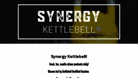 What Synergykettlebell.com website looked like in 2020 (3 years ago)
