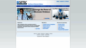 What Setecinvestigations.com website looked like in 2020 (3 years ago)
