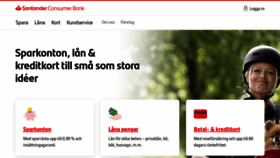 What Santanderconsumer.se website looked like in 2020 (3 years ago)