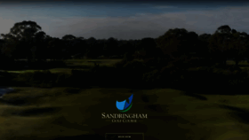 What Sandringham.golf website looked like in 2020 (3 years ago)