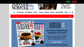 What Suffolknorfolklifemagazine.com website looked like in 2020 (3 years ago)