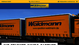 What Spedition-waldmann-duderstadt.de website looked like in 2020 (3 years ago)