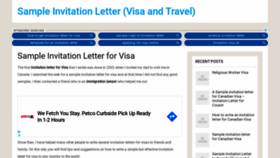 What Sampleinvitationletter.info website looked like in 2020 (3 years ago)