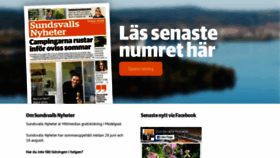What Sundsvallsnyheter.se website looked like in 2020 (3 years ago)