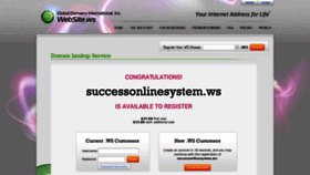 What Successonlinesystem.ws website looked like in 2020 (3 years ago)
