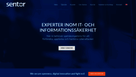What Sentor.se website looked like in 2020 (6 years ago)
