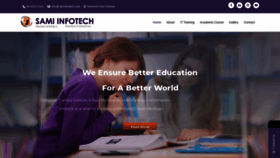 What Samiinfotech.com website looked like in 2020 (3 years ago)