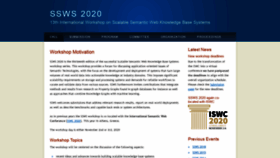 What Ssws-ws.org website looked like in 2020 (3 years ago)