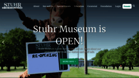 What Stuhrmuseum.org website looked like in 2020 (3 years ago)