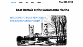 What Sacramentoboatrentals.com website looked like in 2020 (3 years ago)