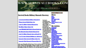 What Survivalebooks.com website looked like in 2020 (3 years ago)