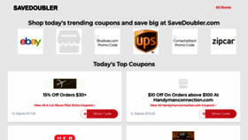 What Savedoubler.com website looked like in 2020 (3 years ago)