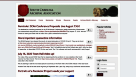 What Scarchivists.org website looked like in 2020 (3 years ago)