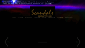 What Scandalsnightclub.com website looked like in 2020 (3 years ago)