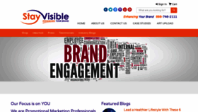 What Stayvisible.com website looked like in 2020 (3 years ago)