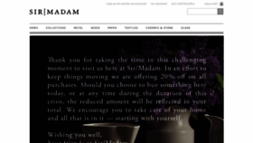 What Shopsirmadam.com website looked like in 2020 (3 years ago)