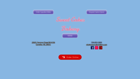 What Sweetcakesbakery.com website looked like in 2020 (3 years ago)