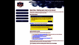 What Spamstop.org website looked like in 2020 (3 years ago)