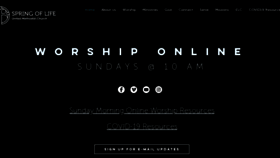 What Springchurch.org website looked like in 2020 (3 years ago)