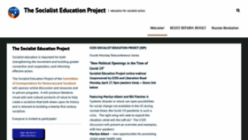 What Socialisteducation.org website looked like in 2020 (3 years ago)
