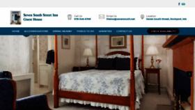 What Sevensouthstreetinn.com website looked like in 2020 (3 years ago)