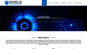 What Shieldmanagement.com website looked like in 2020 (3 years ago)