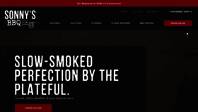 What Sonnysbbq.com website looked like in 2020 (3 years ago)