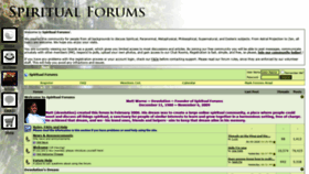What Spiritualforums.com website looked like in 2020 (3 years ago)